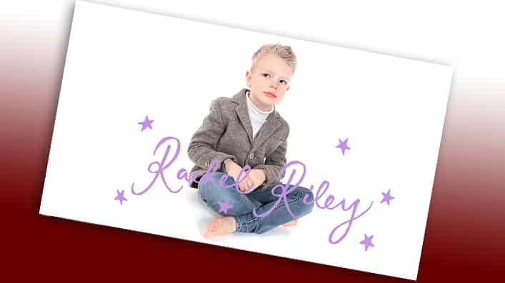Child Modelling Shoot For Rachel Riley